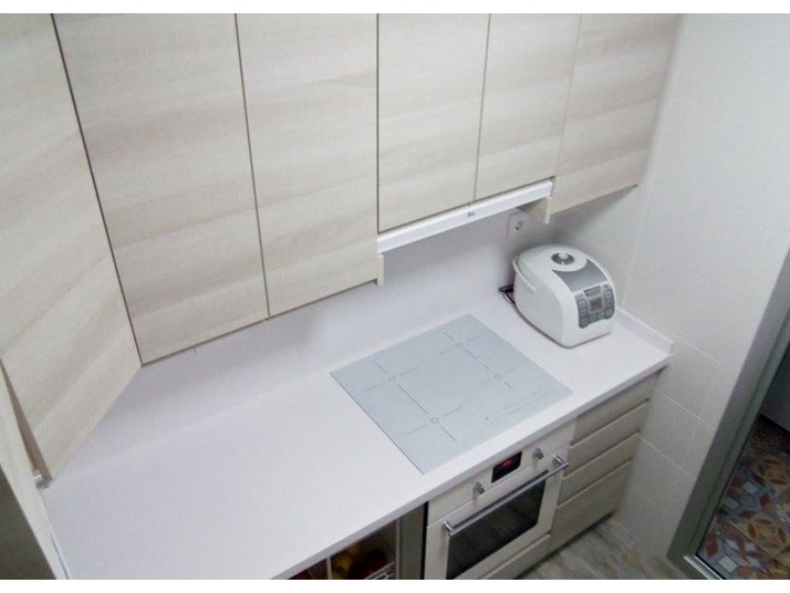 Vista superior de la encimera Silestone Blanco Zeus