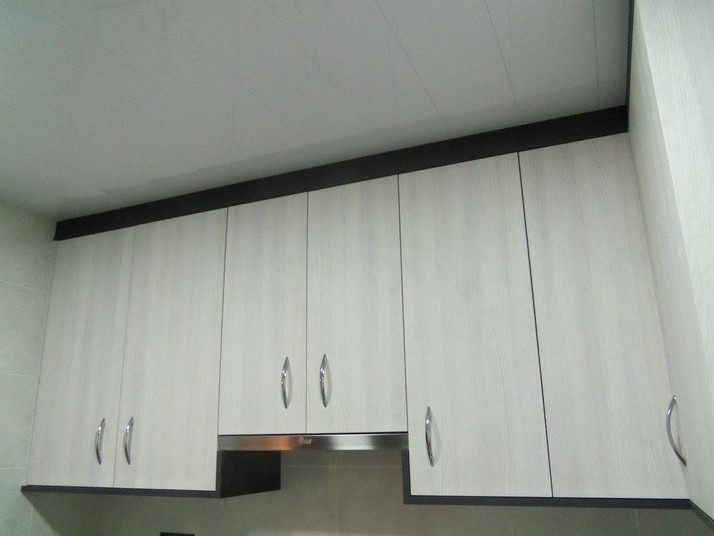 cocina olmo blanco muebles altos