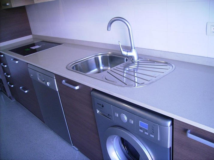 Encimera de la marca Silestone, tonalidad beige